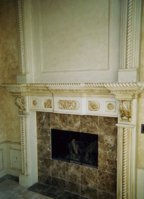 faux fireplace