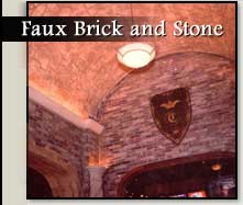 Faux Brick and Stone Finishes